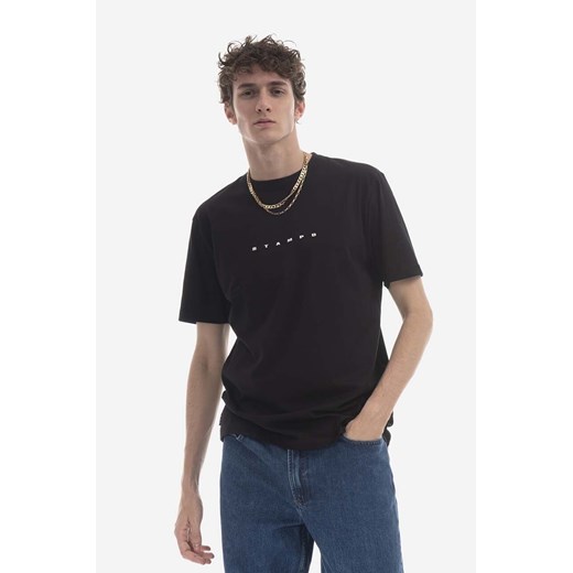 STAMPD t-shirt bawełniany kolor czarny z nadrukiem SLA.M3047TE-WHT ze sklepu PRM w kategorii T-shirty męskie - zdjęcie 164370119