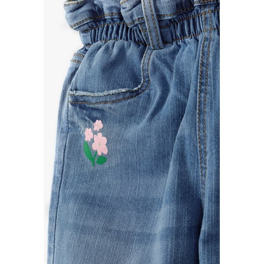 Denimowe spodnie dla dziewczynki - niebieskie 5.10.15. 92 promocja 5.10.15