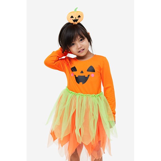 H & M - Kostium na Halloween - Pomarańczowy H & M 140 (8-10Y) H&M