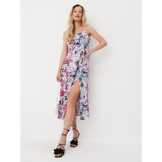 Mohito - Wiskozowa sukienka midi - wielobarwny ze sklepu Mohito w kategorii Sukienki - zdjęcie 164400215