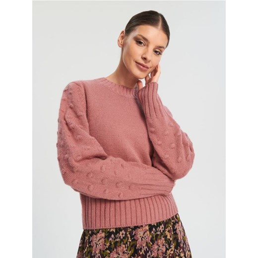 Sinsay - Sweter z miękkiej dzianiny - różowy ze sklepu Sinsay w kategorii Swetry damskie - zdjęcie 164401157