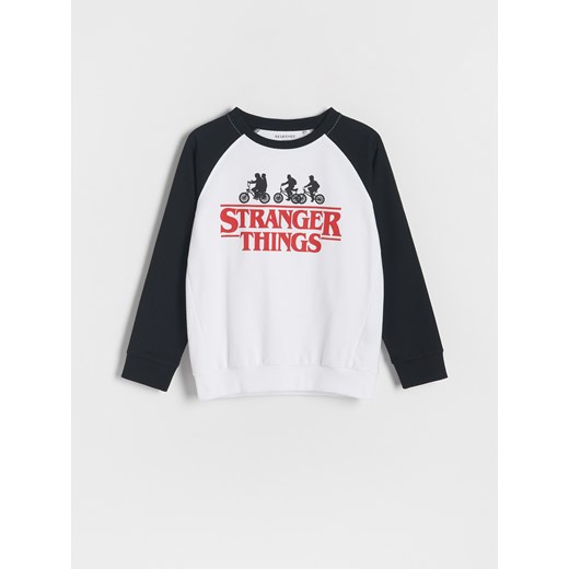 Reserved - Longsleeve Stranger Things - biały Reserved 146 (10 lat) Reserved