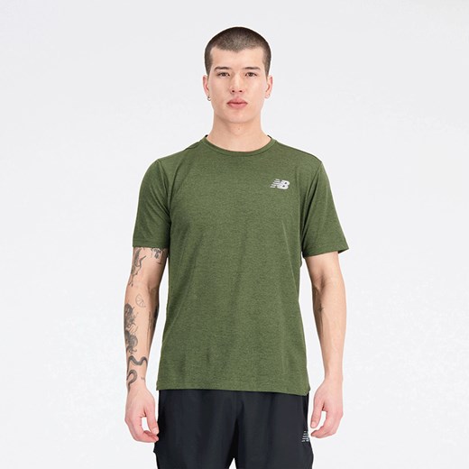 Koszulka męska New Balance MT21262KMU– zielona ze sklepu New Balance Poland w kategorii T-shirty męskie - zdjęcie 164401909