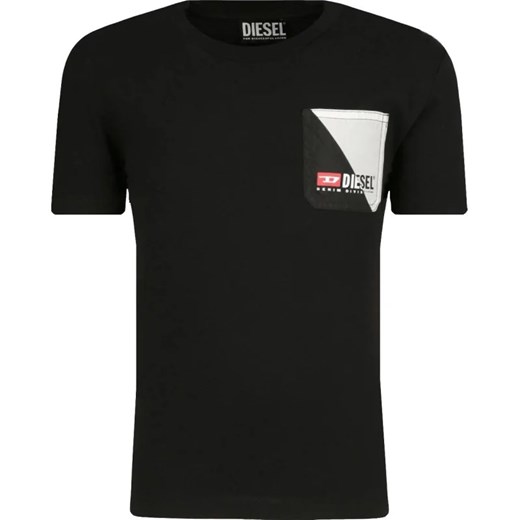 Diesel T-shirt | Regular Fit ze sklepu Gomez Fashion Store w kategorii Bluzki dziewczęce - zdjęcie 164404787