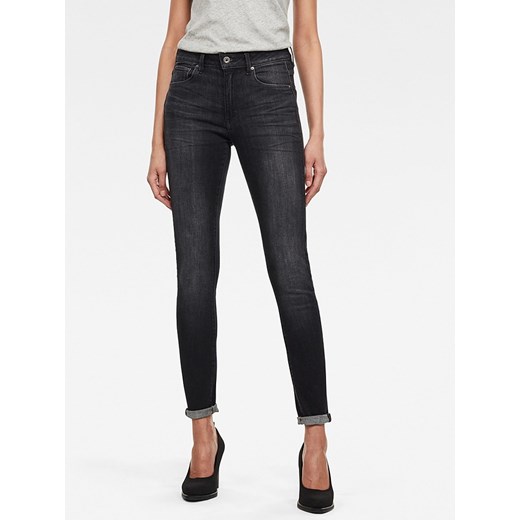 G-Star Dżinsy &quot;3301&quot; - Skinny fit - w kolorze antracytowym ze sklepu Limango Polska w kategorii Jeansy damskie - zdjęcie 164410395