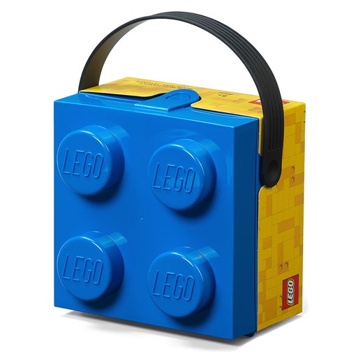LEGO Pojemnik &quot;Brick 4&quot; w kolorze granatowym na lunch - 16,5 x 11,6 x Lego onesize okazja Limango Polska