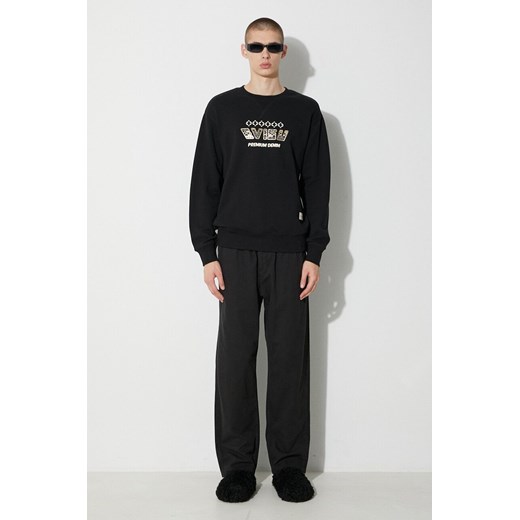 Evisu bluza bawełniana Kabuki Daicock Printed męska kolor czarny z nadrukiem Evisu L PRM wyprzedaż