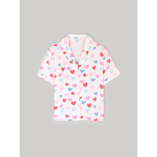 GATE Damska koszula od piżamy w serca 34 ze sklepu gateshop w kategorii Piżamy damskie - zdjęcie 164421599