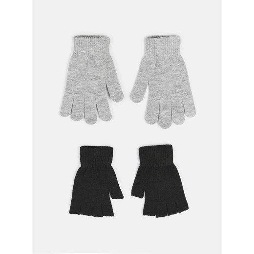 GATE Zestaw 2 par klasycznych rękawiczek dzianych uni ze sklepu gateshop w kategorii Rękawiczki damskie - zdjęcie 164421807