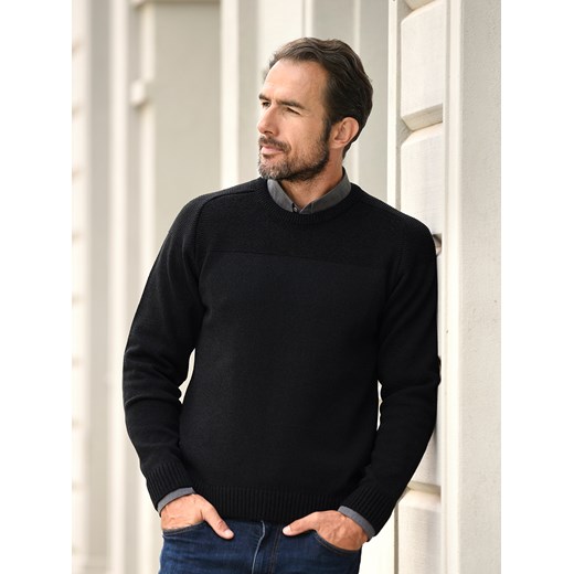 Sweter męski pod szyję - Patryk - czarny - M ze sklepu Swetry Lasota w kategorii Swetry męskie - zdjęcie 164424789