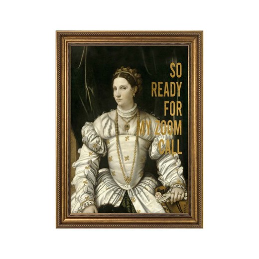 Dekoracja ścienna w ramie 58 x 78 cm ze sklepu ANSWEAR.com w kategorii Dekoracje ścienne - zdjęcie 164424946