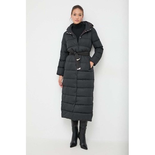 Patrizia Pepe kurtka damska kolor czarny zimowa ze sklepu ANSWEAR.com w kategorii Kurtki damskie - zdjęcie 164426429