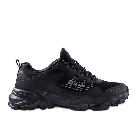 Czarne obuwie trekkingowe Big Star LL174127 ze sklepu ButyModne.pl w kategorii Buty sportowe męskie - zdjęcie 164429369