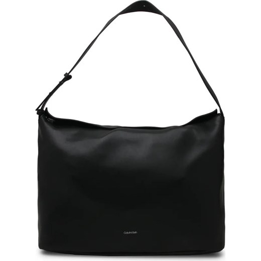 Shopper bag Calvin Klein ze skóry ekologicznej matowa mieszcząca a8 