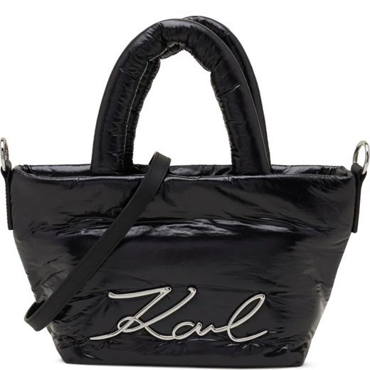 Shopper bag Karl Lagerfeld czarna duża matowa