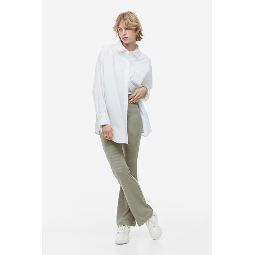 H & M - Rozszerzane legginsy - Zielony H & M L H&M