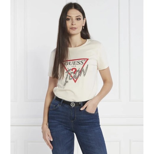 GUESS T-shirt | Regular Fit ze sklepu Gomez Fashion Store w kategorii Bluzki damskie - zdjęcie 164439465