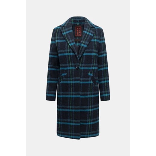 STEFANEL Płaszcz - Niebieski ciemny - Kobieta - 40 EUR(L) Stefanel 36 EUR(S) okazja Halfprice