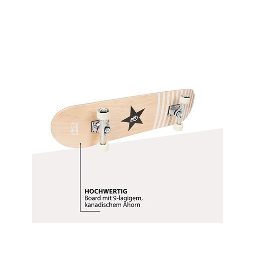 Hudora Deskorolka "Venice Beach Abec 1" w kolorze beżowym Hudora onesize Limango Polska okazyjna cena