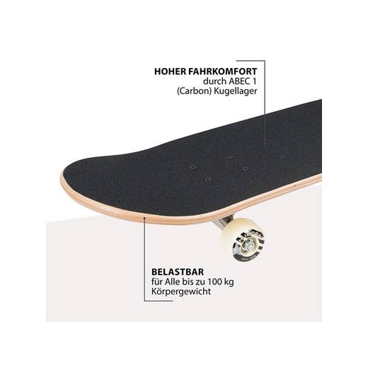Hudora Deskorolka "Venice Beach Abec 1" w kolorze beżowym Hudora onesize promocyjna cena Limango Polska