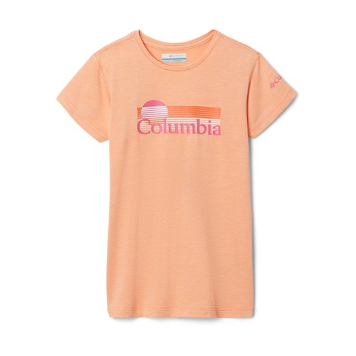 Columbia Koszulka funkcyjna &quot;Mission Peak&quot; w kolorze brzoskwiniowym ze sklepu Limango Polska w kategorii Bluzki dziewczęce - zdjęcie 164448707