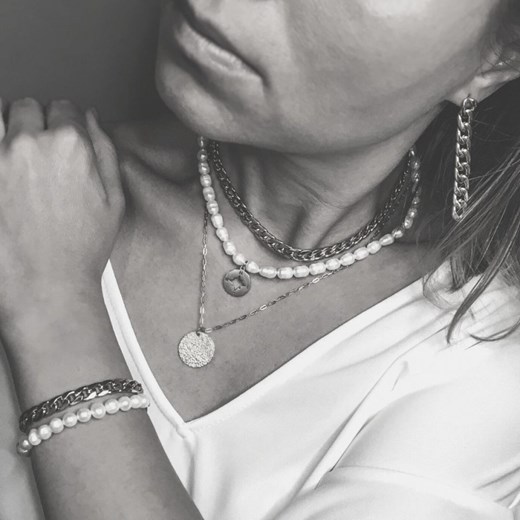 Choker łańcuch pancerka ze stali szlachetnej Manoki manoki.pl