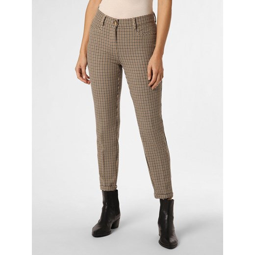 TONI Spodnie Kobiety czekoladowy wzorzysty ze sklepu vangraaf w kategorii Spodnie damskie - zdjęcie 164454706