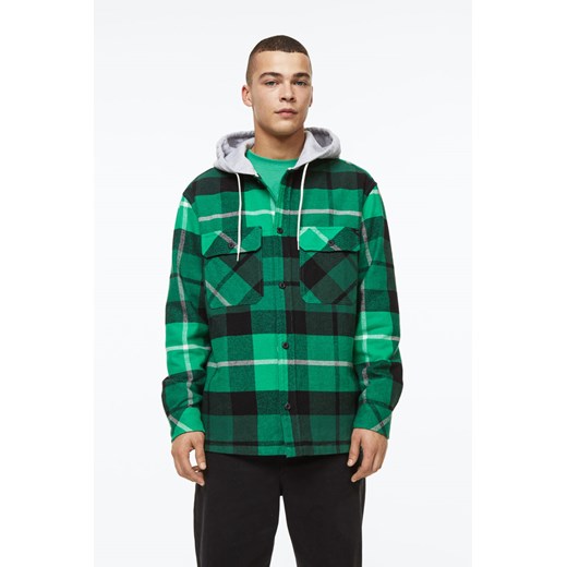 H & M - Koszula wierzchnia z kapturem - Zielony H & M M H&M