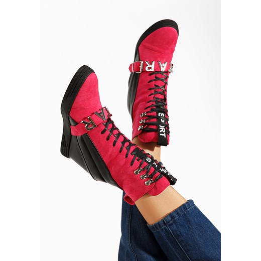 Fuksjowe sneakersy na koturnie Candy V2 ze sklepu Zapatos w kategorii Buty sportowe damskie - zdjęcie 164457729