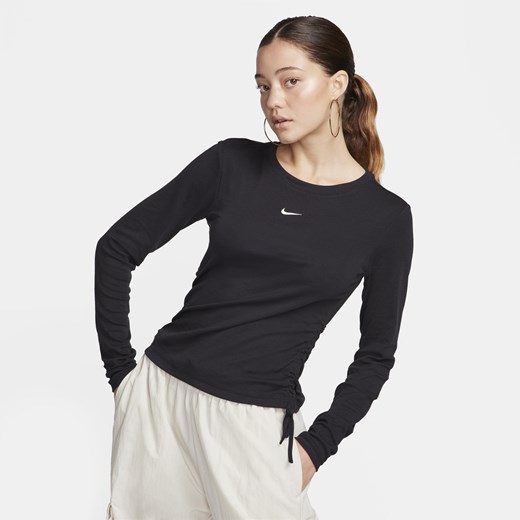 Damska prążkowana koszulka o średniej długości z długim rękawem Nike Sportswear Nike 2XL Nike poland