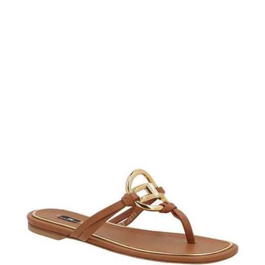 Elisabetta Franchi Skórzane japonki Elisabetta Franchi 36 promocja Gomez Fashion Store