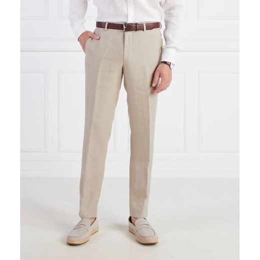 Oscar Jacobson Lniane spodnie | Regular Fit ze sklepu Gomez Fashion Store w kategorii Spodnie męskie - zdjęcie 164463159