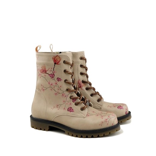 Goby Botki w kolorze beżowym ze wzorem ze sklepu Limango Polska w kategorii Workery damskie - zdjęcie 164465559