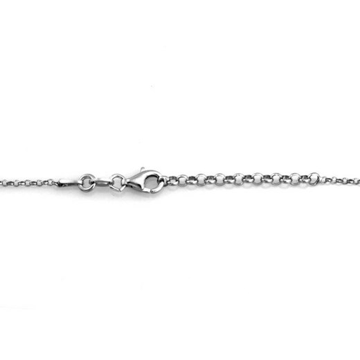 srebrny naszyjnik 925 łańcuszek z perełkami Lovrin LOVRIN
