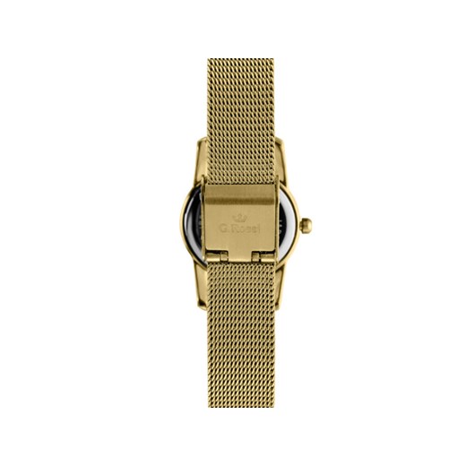 złoty zegarek damski bransoleta biała tarcza Lovrin LOVRIN
