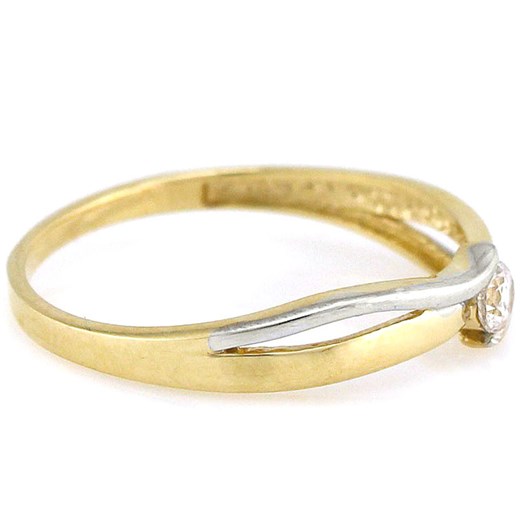 złoty pierścionek 333 zaręczynowy z cyrkonią 1,29 g Lovrin LOVRIN