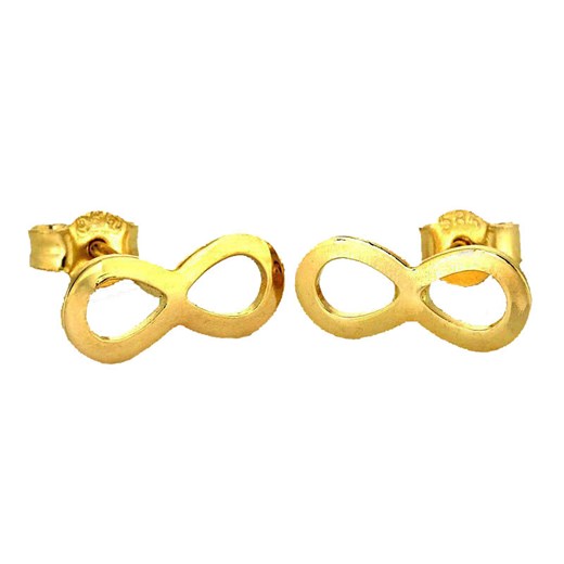 złote kolczyki 585 nieskończoność celebrytki Lovrin LOVRIN promocja