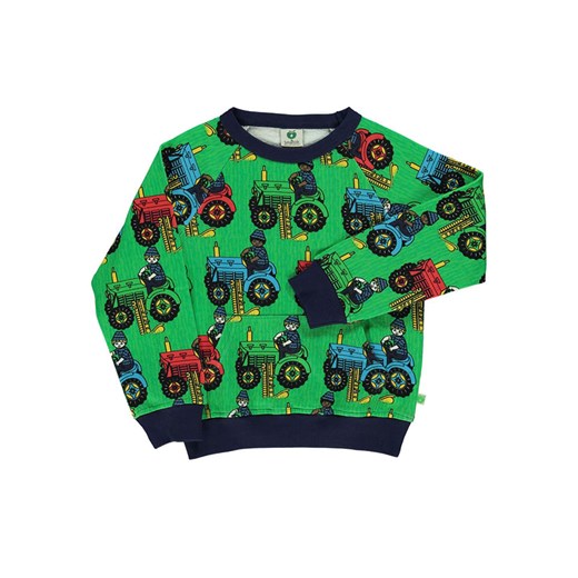 Småfolk Bluza &quot;Tractor&quot; w kolorze zielonym ze sklepu Limango Polska w kategorii Bluzy chłopięce - zdjęcie 164503789