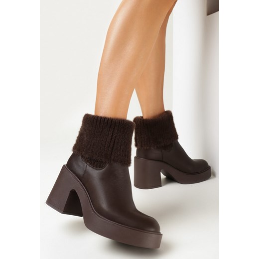 Botki Born2be bez zapięcia 