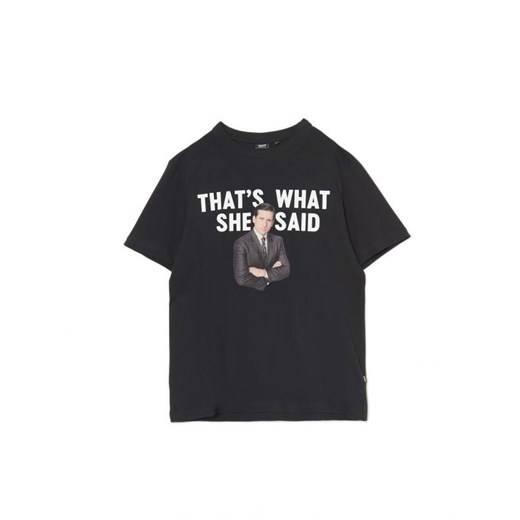 Cropp - Czarny T-shirt z nadrukiem The Office - czarny ze sklepu Cropp w kategorii T-shirty męskie - zdjęcie 164511606