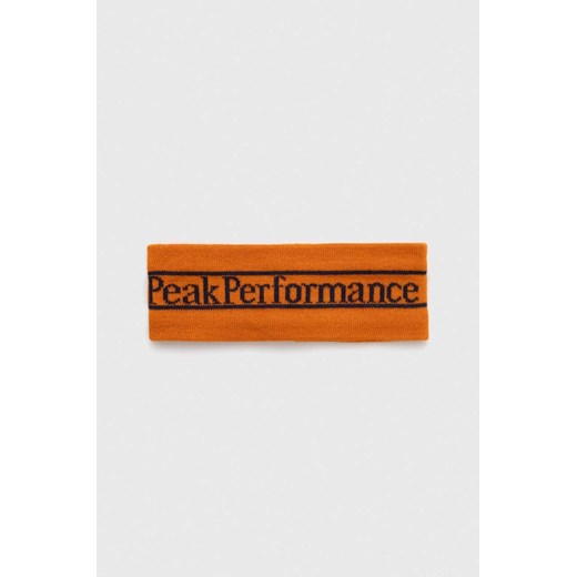 Peak Performance opaska na głowę Pow kolor pomarańczowy Peak Performance ONE ANSWEAR.com