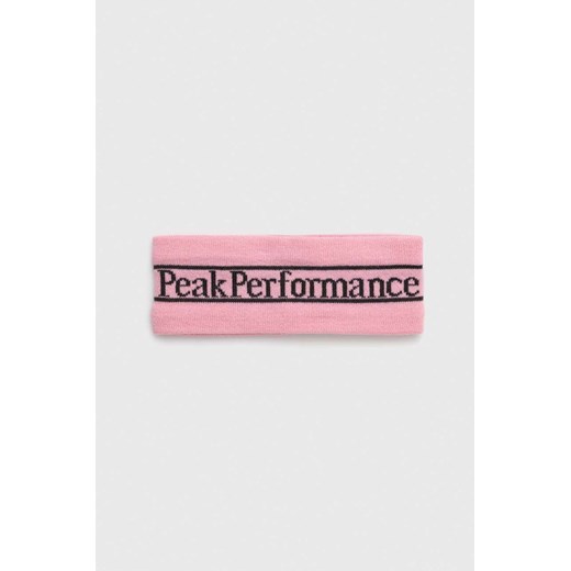 Peak Performance opaska na głowę Pow kolor różowy Peak Performance ONE ANSWEAR.com