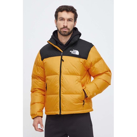 The North Face kurtka puchowa męska kolor żółty zimowa ze sklepu ANSWEAR.com w kategorii Kurtki męskie - zdjęcie 164513237
