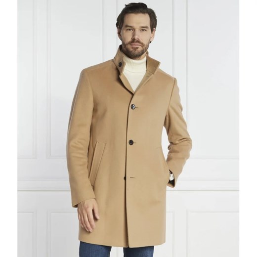Joop! Wełniany płaszcz Maron | z dodatkiem kaszmiru ze sklepu Gomez Fashion Store w kategorii Płaszcze męskie - zdjęcie 164520167