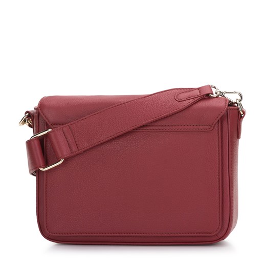 Shopper bag WITTCHEN matowa elegancka czerwona ze skóry na ramię 