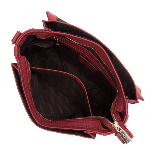 Shopper bag WITTCHEN ze skóry na ramię czerwona średnia matowa elegancka 