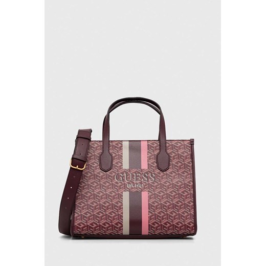 Guess torebka kolor bordowy Guess ONE ANSWEAR.com