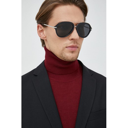 Burberry okulary przeciwsłoneczne JUDE męskie kolor czarny 0BE4377 ze sklepu PRM w kategorii Okulary przeciwsłoneczne męskie - zdjęcie 164537235