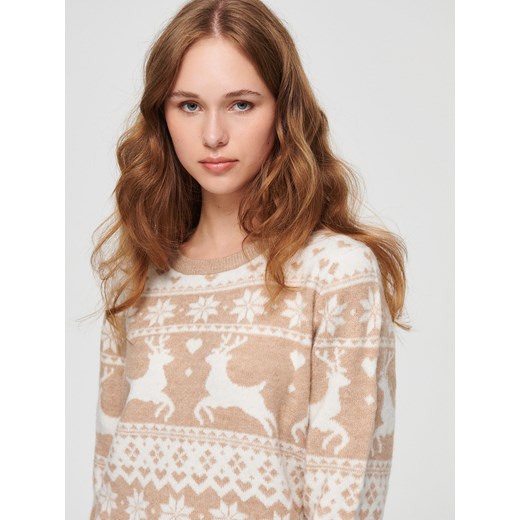 Sweter damski House casual z okrągłym dekoltem