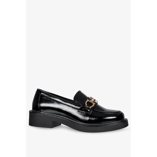 Mokasyny Sergio Leone bez zapięcia na płaskiej podeszwie casual 